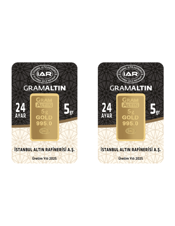 10 GRAM 24 AYAR İAR GRAMALTIN ( 5gr x 2 Adet ) - Image 1
