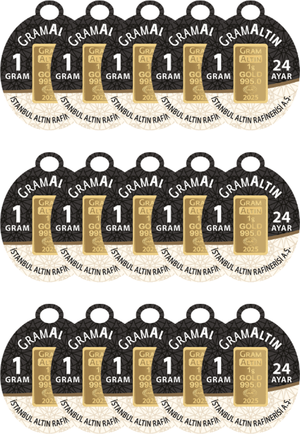 15 GRAM 24 AYAR İAR GRAMALTIN ( 1gr x 15 Adet ) - Image 1