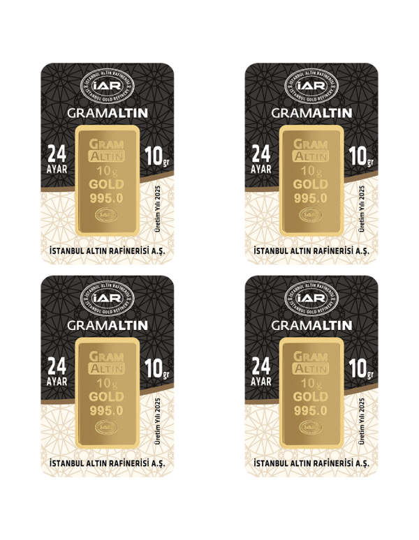 40 GRAM 24 AYAR İAR GRAMALTIN ( 10gr x 4 Adet ) - Image 1