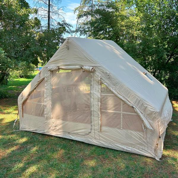 Yek Outdoor 210D Oxford 6 Kişilik 4 Mevsim Soba Çıkışlı Şişme Kamp Çadırı – Pompalı, 210x300x190 cm - Image 1