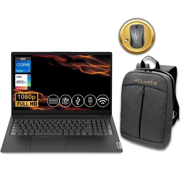 Lenovo V15  i7-1355U 24GB 2TB M.2 SSD 83A100KXTR ATL75  15.6" Fdos Notebook +Çanta&Mouse - Image 1