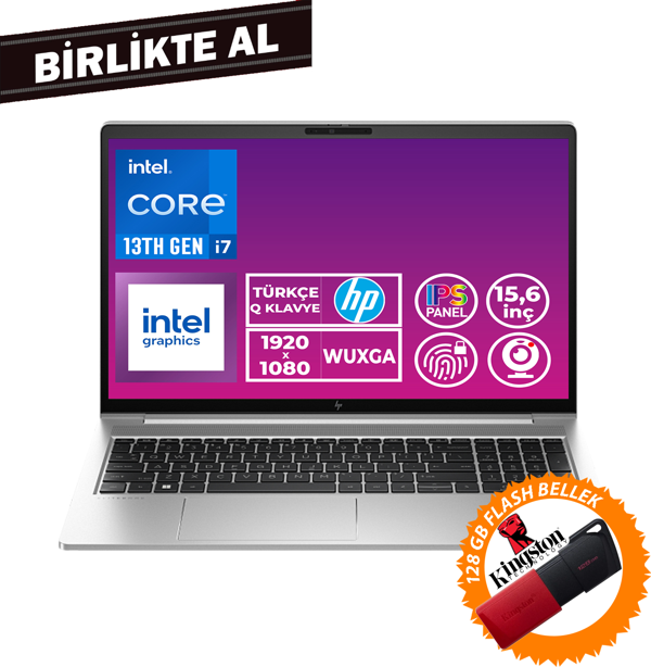 HP ProBook 450 G10 i7-1355U 16GB 512GB SSD 15.6" FHD W11P + 128 GB Flash Disk 969H2ET 051 - Image 1