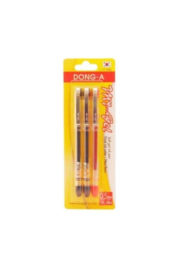 Dong-A My-Gel Iğne Uçlu Kalem 3'Lü  Mavi Blister 0,5 Mm. - Image 1