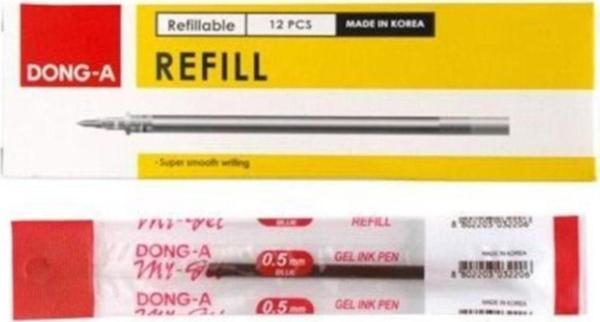 Dong-A My-Gel Refill 0.5 Iğne Uçlu Kalem Yedeği 1 Kutu (12 Adet) – Kırmızı - Image 1