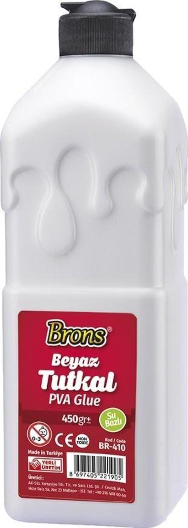 Beyaz Tutkal 450 gr 1 Adet Brons Beyaz Mobilya Yapıştırıcısı Tutkalı 450 gr Ahşap Tutkalı Su Bazlı Çok Amaçlı Beyaz - Image 1