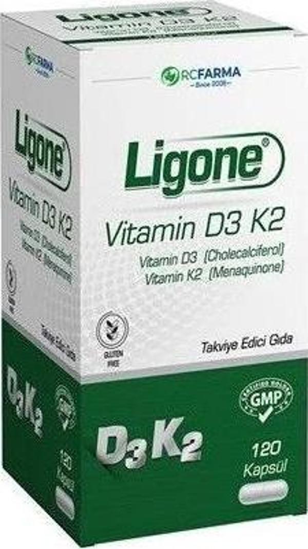 Ligone Vitamin D3 K2 120 Kapsül - Image 1