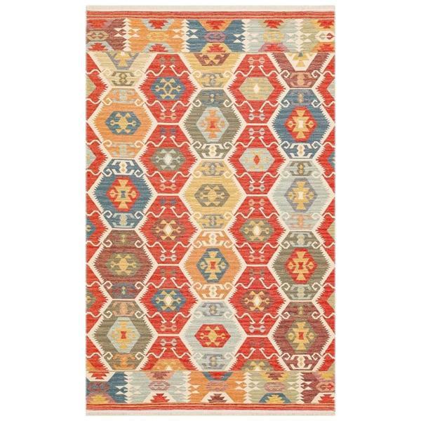 Hoom Rugs VGT 06 Red Yıkanabilir Çift Taraflı Otantik Halı - Image 1