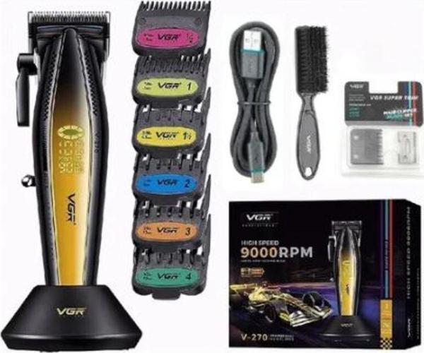 Vgr V-270 Profesyonel Saç Kesme Makinesi, 9000 Rpm Yüksek Hızlı Motor ve LED Ekran - Image 1