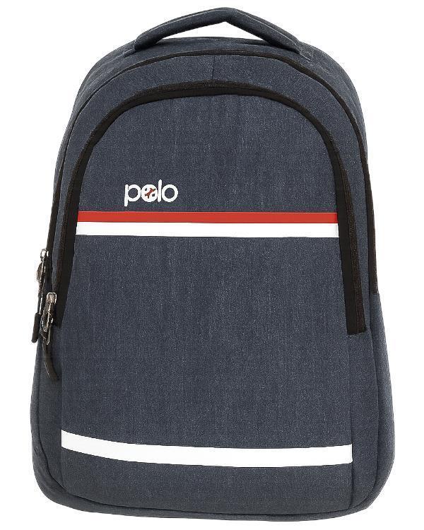 Temel My Polo Sırt Çantası Kırmızı Beyaz Çizgili Lacivert 8860 - Image 1