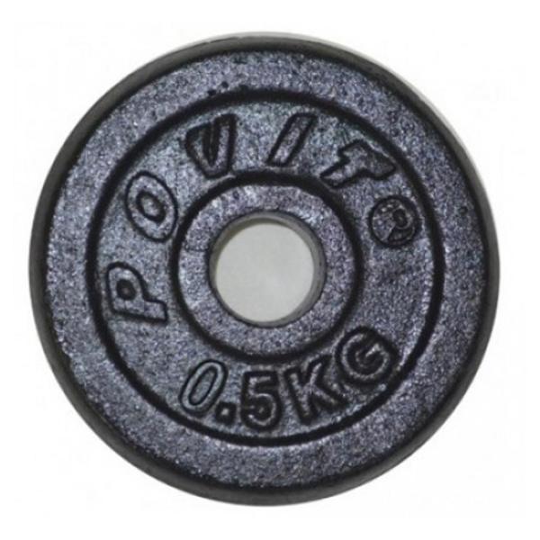 Povit Demir Döküm Plaka Ağırlık 0,5 kg. Siyah LKS25 - Image 1