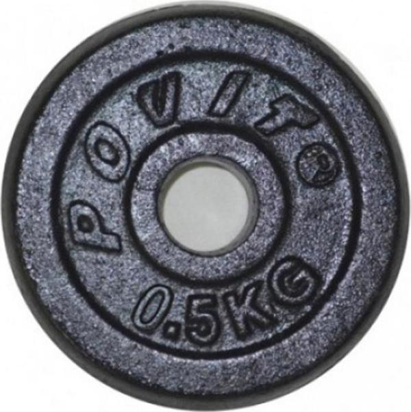 Povit Demir Döküm Plaka Ağırlık 0,5 kg. Siyah LKS25 - Image 1
