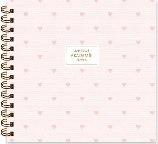 Keskin 16*16 Spiralli Akademik Ajanda - Love - Image 1