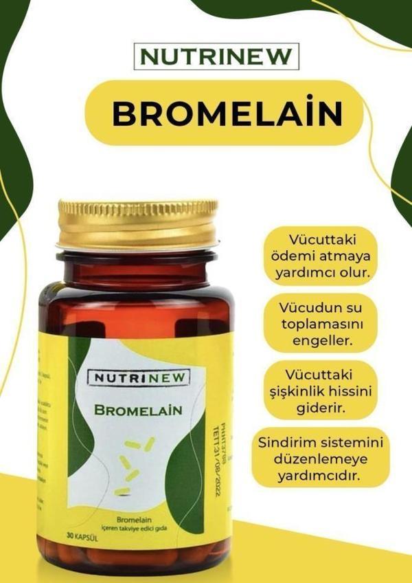 Nutrinew Bromelain 30 Kapsül - Image 1