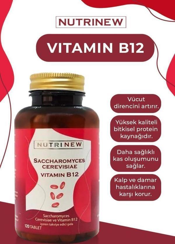 Nutrinew Saccharomyces Cerevisiae B12 120 Tablet - Image 1