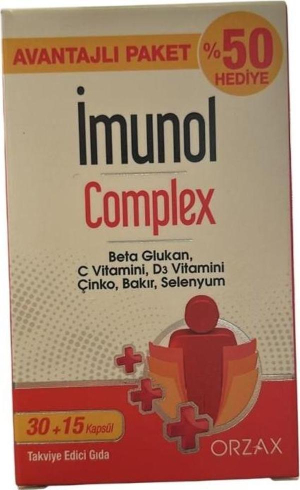 İmunol Complex 30+15 Kapsül %50 Hediye - Image 1