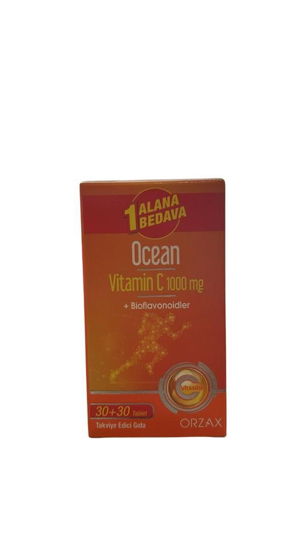 Ocean Vitamin C 1000 mg 30+30 Tablet 1 Alana 1 Bedava  850071952933 - Image 1