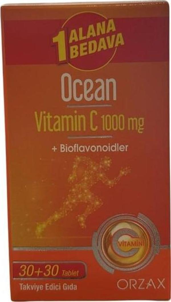 Ocean Vitamin C 1000 mg 30+30 Tablet 1 Alana 1 Bedava  850071952933 - Image 1