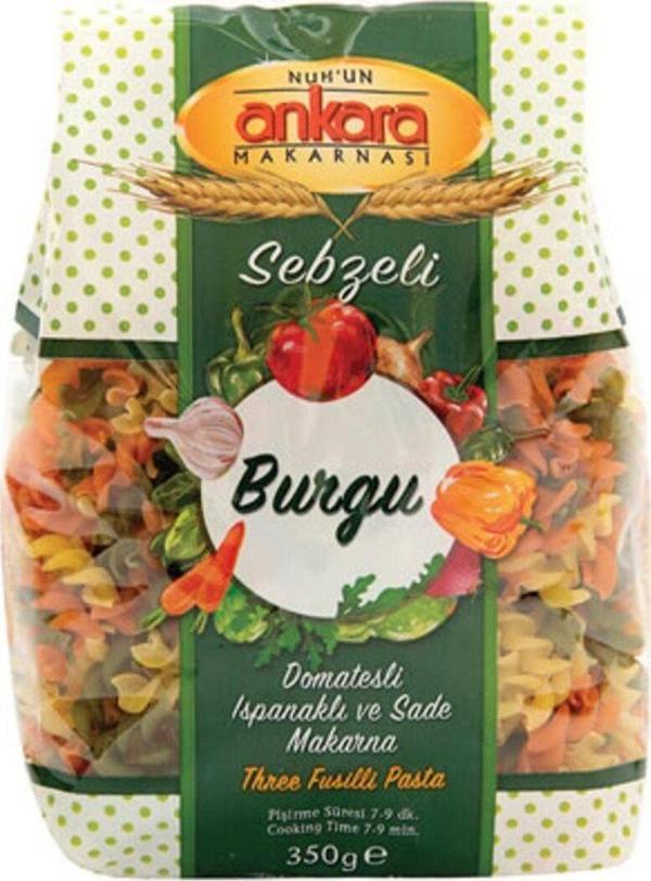 Nuh'un Ankara Makarna Sebzeli Burgu 350 Gr x 1 Adet - Image 1