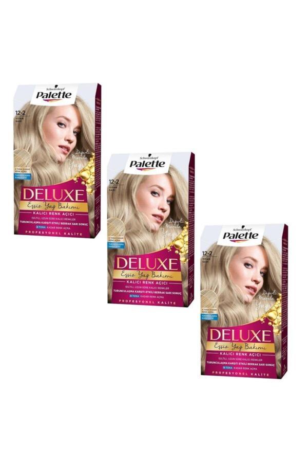 Palette Deluxe Saç Boyası Titan Sarı 12-2 x 3 Adet - Image 1