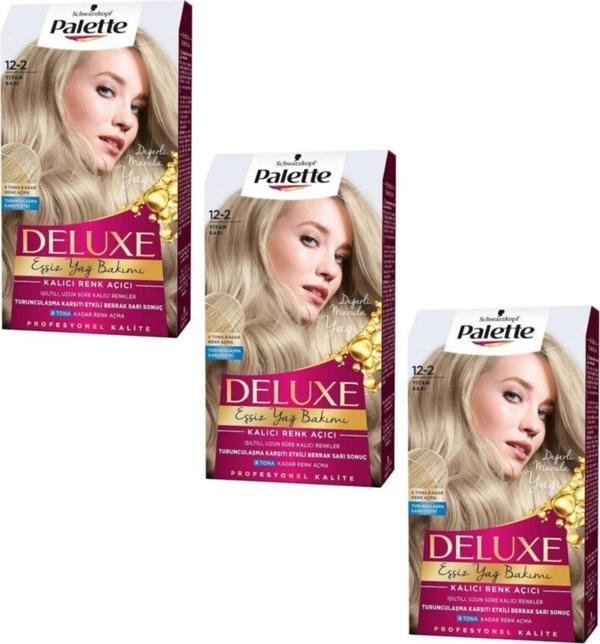 Palette Deluxe Saç Boyası Titan Sarı 12-2 x 3 Adet - Image 1