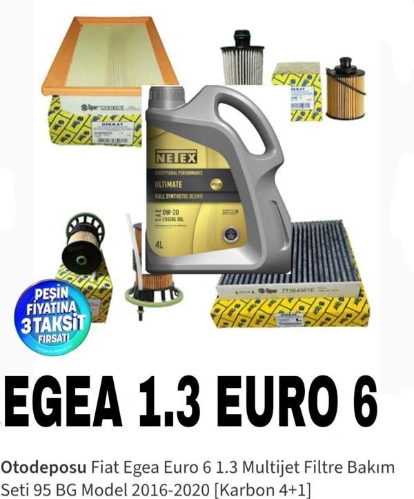 Fıat Egea cross 1.3 Multijet Euro 6 -6d 2019-2023 +hybrid 0w-20 4lt yag - Image 1