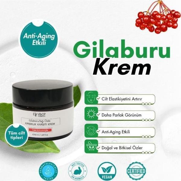 Vi&Op Cosmetics Gilaburu Yağı Özlü ve Anti-Aging Etkili Krem - Image 1