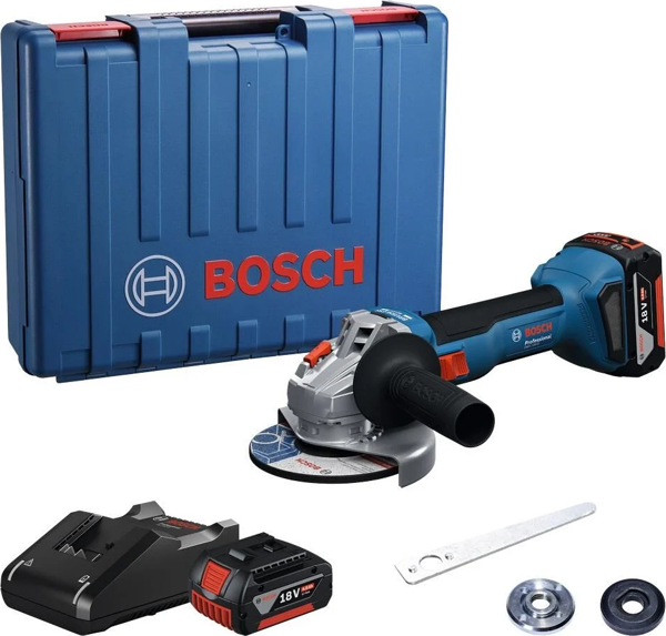 Bosch Professional GWS 18V-8  5ah Çift Akülü Taşlama Makinesi - Image 1