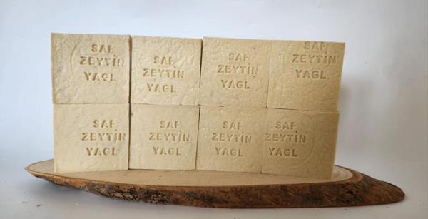 Büro Ev Ofis Hediyesi için 8ADET Zeytin Özlü Doğal El Yapımı Sabun Mini Seti - Image 1