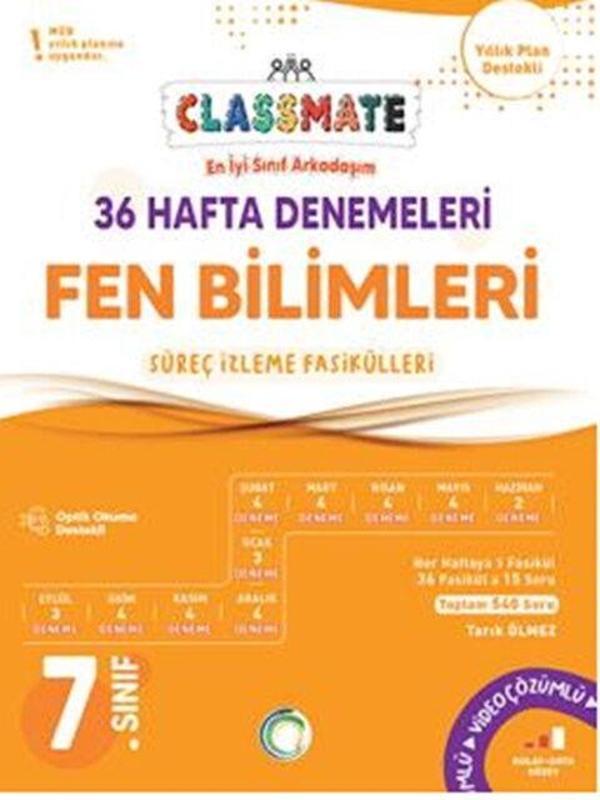 Okyanus Yayınları 7. Sınıf Fen Bilimleri Classmate 36 Hafta Denemeleri - Okyanus Eğitim - Image 1