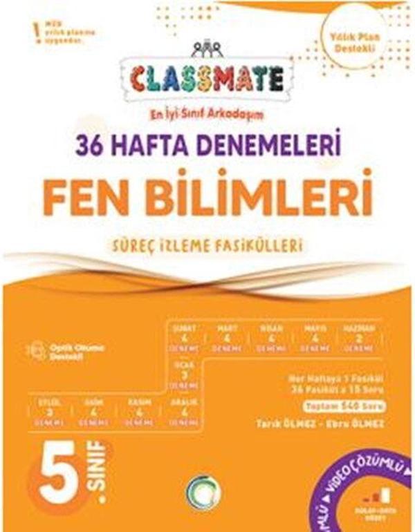 Okyanus Yayınları 5. Sınıf Fen Bilimleri Classmate 36 Hafta Denemeleri - Okyanus Eğitim - Image 1