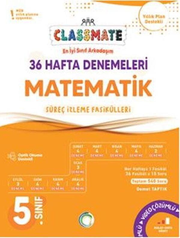 Okyanus Yayınları 5. Sınıf Matematik Classmate 36 Hafta Denemeleri - Okyanus Eğitim - Image 1