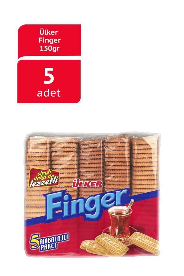 Ülker Finger Bisküvi 150 Gram 5li Paket x5 Adet - Image 1