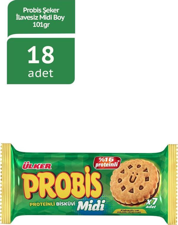 PROBİS ŞEKER İLAVESİZ MİDİ BOY 101GX18 ADET - Image 1