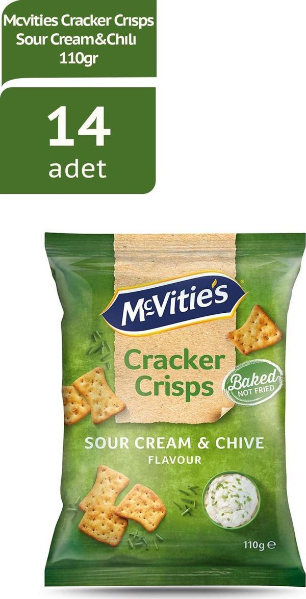 Mcv Cracker Crısp Sour Cream&Chılı Cips 110Gx14 Adet - Image 1