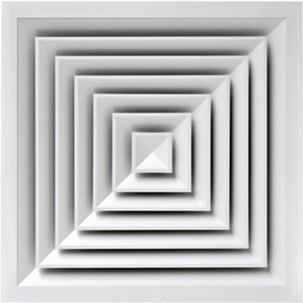 37,5X37,5 Kare Anemostad Menfez Damperli - Image 1
