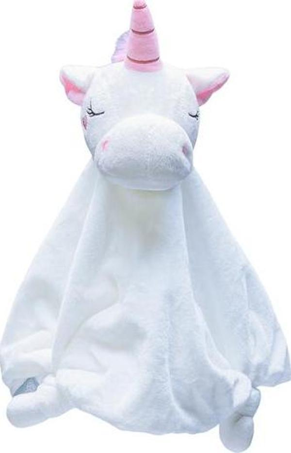 Beeztees Yavru Köpek Oyuncağı, Unicorn, Peluş, Beyaz, 33x25x14cm - Image 1