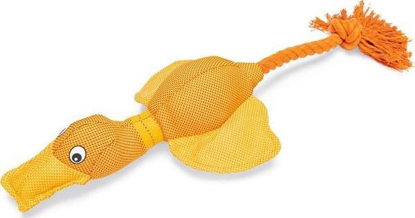 Beeztees Köpek Oyuncağı, Sesli, Ördek, Kanvas, Sarı, 45x20x6,5cm - Image 1