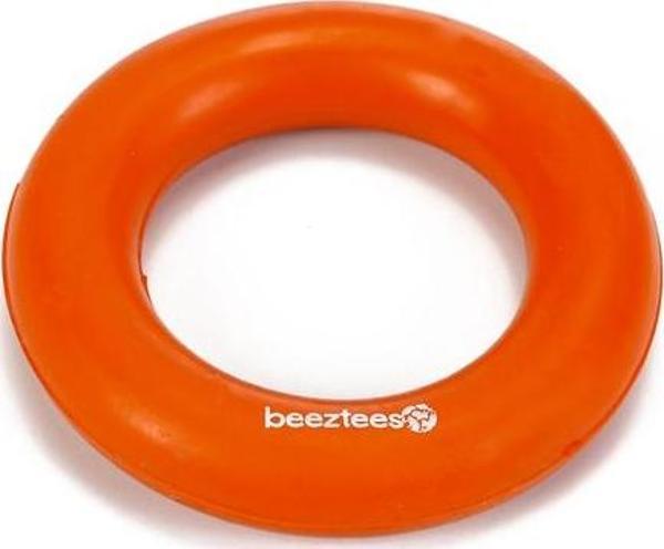 Beeztees Köpek Oyuncağı, İçi Dolu Halka, Kauçuk, Turuncu, 9cm - Image 1