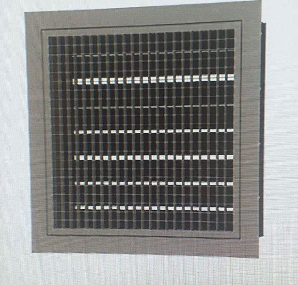 55X55 Çift Sıra Kanatlı Zıt Damperli Menfez - Image 1