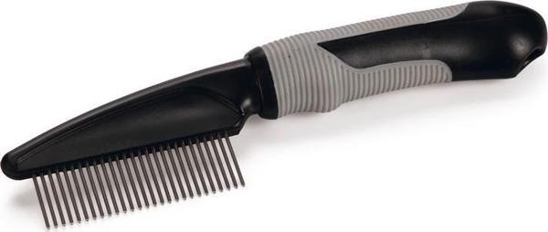 Beeztees Uzun Tüylü Kedi Tarağı, Siyah Gri, 21cm - Image 1