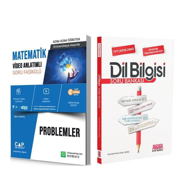 Çap Problemler ve AKM Dil Bilgisi Soru Bankası Seti 2 Kitap - Çap Yayınları - Image 1