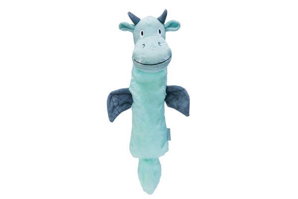 Beeztees Yavru Köpek Oyuncağı, Dragon, Peluş, Gri, 45x24,5x6cm - Image 1