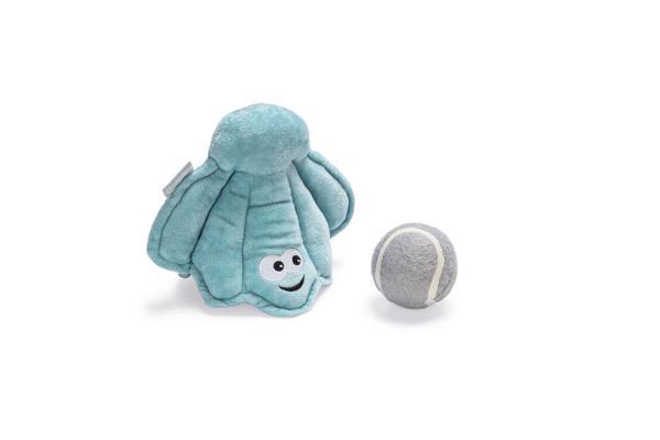 Beeztees Köpek Ödül Saklama Oyuncağı ve Top, Peluş, Kırmızı, 18x16x8cm - Image 1