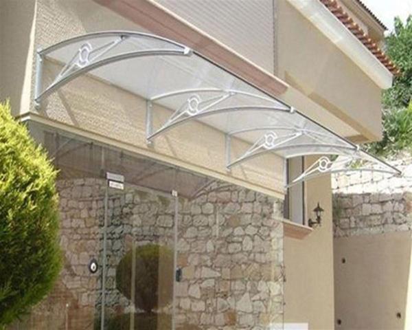 TF Delux Seri 1,12 Alüminyum Ayaklı Sundurma 120 X 100 Gri 3 mm Solid Levha - Image 1
