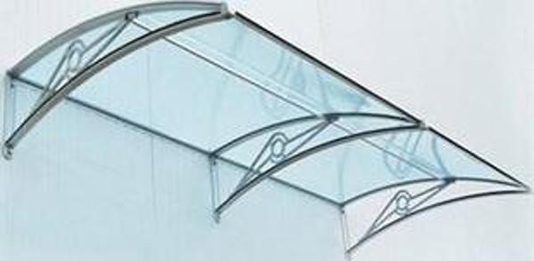 TF Prolüx Seri 15.15 Alüminyum Ayaklı Sundurma 150 X 150 Yeşil 3 mm Solid Levha - Image 1