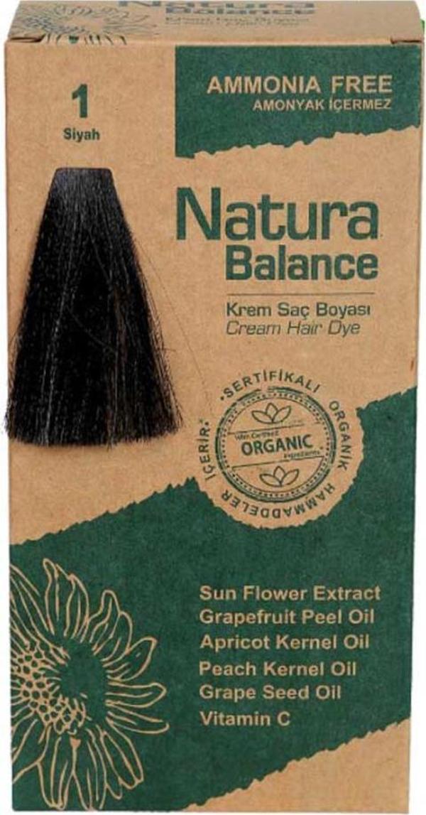 NATURA BALANCE SAÇ BOYASI 1 SİYAH - Image 1