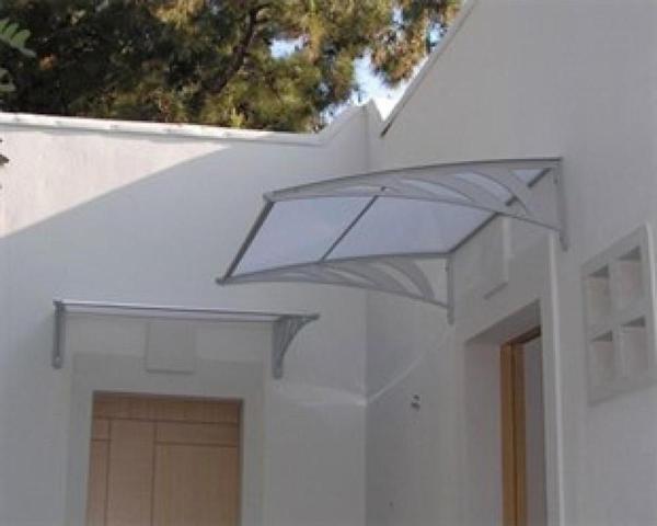 Transpaforza TF STD 1.12 Kapı Üstü Sundurma 240 X 100 Beyaz 3 mm Solid levha - Image 1