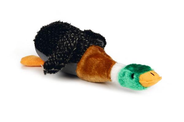 Beeztees Köpek Oyuncağı, Sesli, Ördek, Peluş, Kahverengi/Siyah, 36x25,5x9cm - Image 1