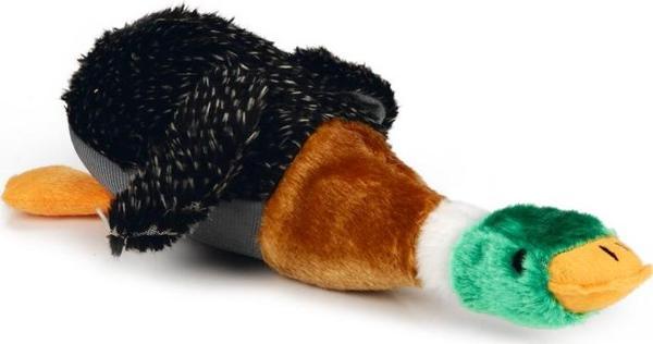 Beeztees Köpek Oyuncağı, Sesli, Ördek, Peluş, Kahverengi/Siyah, 36x25,5x9cm - Image 1