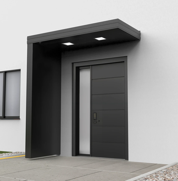 Alüminyum Işıklı Sundurma Korrain Outdoor 220 cm x 90 cm Yan Panel - Image 1